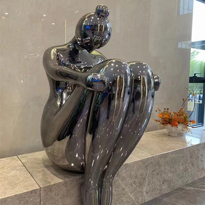 Decoratief de Vrouwen Menselijk Cijfer Art Sculpture van de Metaal Abstract Zitting