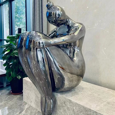 Decoratief de Vrouwen Menselijk Cijfer Art Sculpture van de Metaal Abstract Zitting