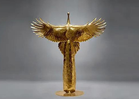 Glasvezel Aangepast Cijfer Abstract Decoratief Metaal Wing Angel Sculpture