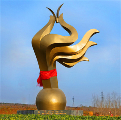 Het grote Beeldhouwwerk van Art Sculpture Decorative Metal Hand van het Brons Abstracte Messing