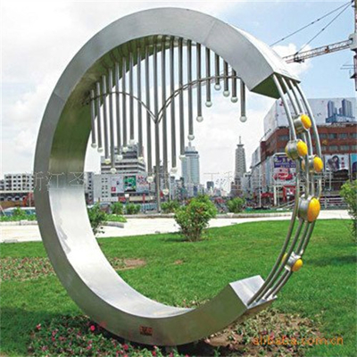 Het grote Gesneden Moderne Beeldhouwwerk van Coral Landscape Garden Decorative Metal