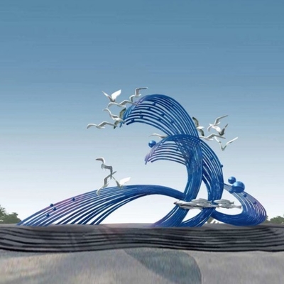 Glanzend Beroemd Art Modern Abstract Metal Sculptures voor Openluchtornament
