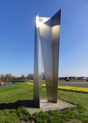 Het grote Moderne Beeldhouwwerk van het Douane Abstracte Roestvrije staal voor Openluchtdecoratie