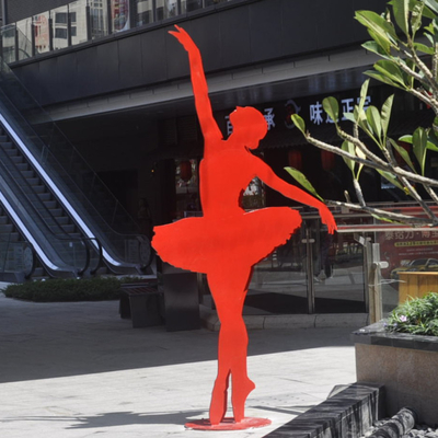 De Lopende Mens Art Sculpture van Sculpture Stainless Steel van de meisjesballetdanser