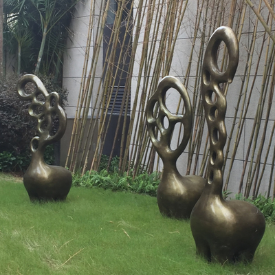 Het abstracte Dierlijke de Standbeelden van Fawn Garden Life Size Bronze Decoratief Gieten