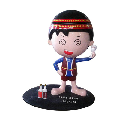 De Glasvezel van de merkafbeeldingdouane beeldhouwt Binnen Decoratief Doll Toy Figurine