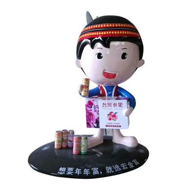 De Glasvezel van de merkafbeeldingdouane beeldhouwt Binnen Decoratief Doll Toy Figurine
