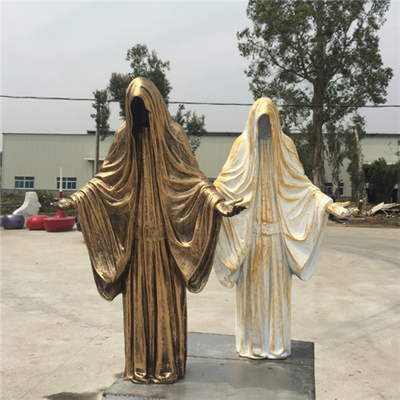 De Glasvezel Openluchtstandbeelden 80cm 120cm 150cm 180cm van doodsazrael Halloween