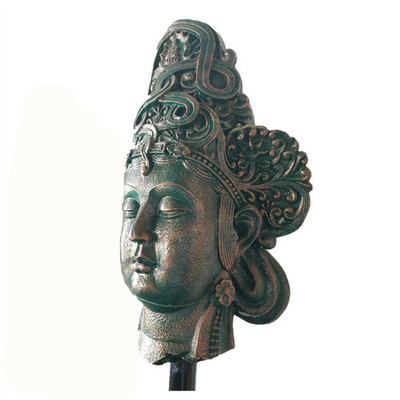 Van de het Bronstuin van Boedha Hoofd Aangepast de Standbeelden Binnen Decoratief