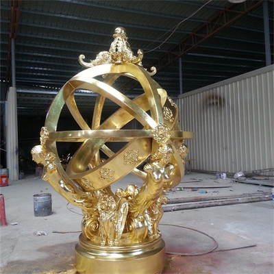 Van de het Metaalbal van Celestial Globe Armillary Sphere Sculpture Decoratief de Tuinbeeldhouwwerk
