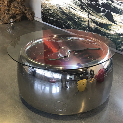 Motor van het Meubilairart mirror surface round stainless van het Modelleringsbeeldhouwwerk het Staallijst