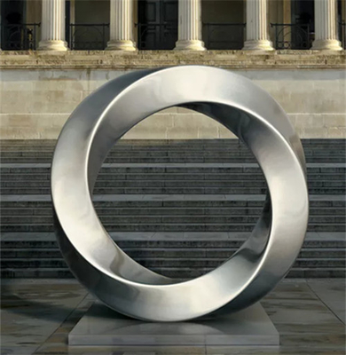 180cm de Beeldhouwwerkencirkel Matte Outdoor Bronze Statue van het Hoogte Abstracte Metaal