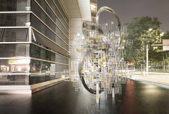 Modern Art Abstract Decorative Metal Sculpture Openlucht voor de Bouw