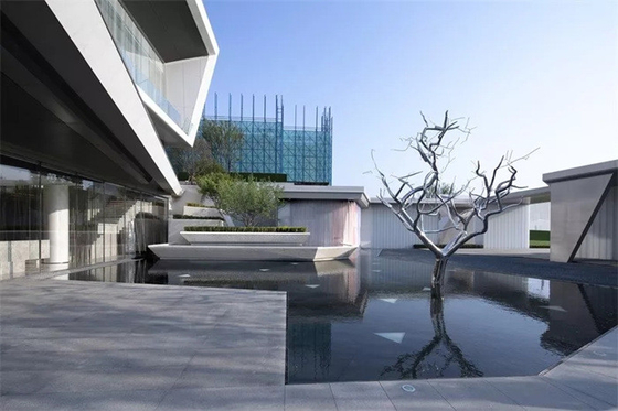 Modern Opgepoetst Art Metal Tree Sculpture Outdoor-Roestvrij staal voor Tuin