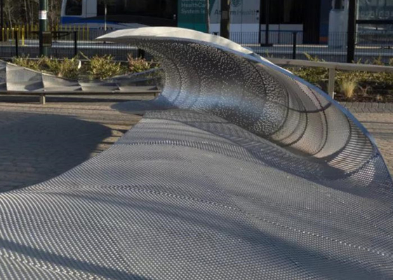 Aangepaste Grote Abstracte het Metaal Moderne Openlucht van het Roestvrij staalbeeldhouwwerk