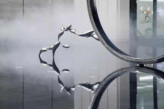 Openbaar Modern Vissenmetaal Aangepast Art Sculptures Stainless Steel Decorative