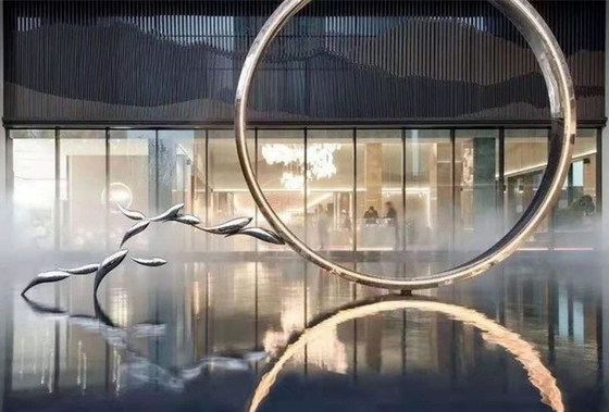 Openbaar Modern Vissenmetaal Aangepast Art Sculptures Stainless Steel Decorative