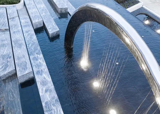 Beeldhouwwerken van het halve cirkel de Openbare Ruimteroestvrije staal Decoratief voor Fontein