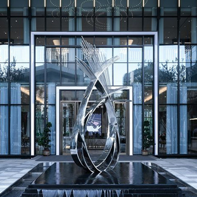Openbaar Art Stainless Steel Sculptures Abstract-Metaal Openlucht voor Tuinornamenten