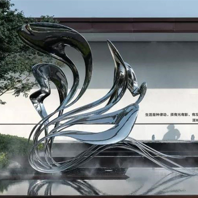Beeldhouwwerken Abstract Modern Art Stainless Steel van de plein de Openluchttuin