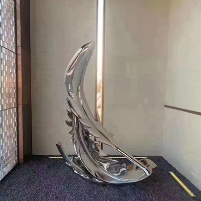 Het zilveren Decor van het Veerhuis beeldhouwt Decoratief Abstract Roestvrij staal