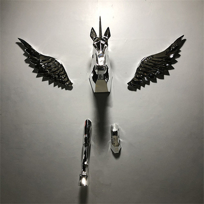Decoratief Unicorn Wall Sculpture Hanging Pegasus-Paardstandbeeld voor Achtergrond