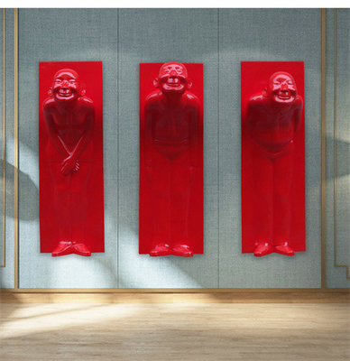 Het welkom Usher Wall Mounted Sculptures Fiberglass-Hangen voor Hoteldecoratie