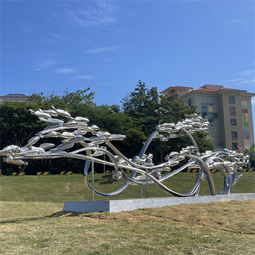 De Tuindecoratie van Art Fish Sculptures Polished For van het spiegel Moderne Metaal