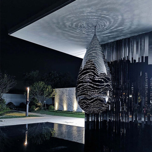 Grootte van Art Abstract Metal Sculptures Customized van de waterdaling de Moderne voor Villa
