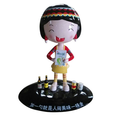 De Glasvezel van de merkafbeeldingdouane beeldhouwt Binnen Decoratief Doll Toy Figurine