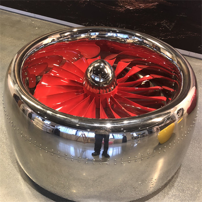 Motor van het Meubilairart mirror surface round stainless van het Modelleringsbeeldhouwwerk het Staallijst