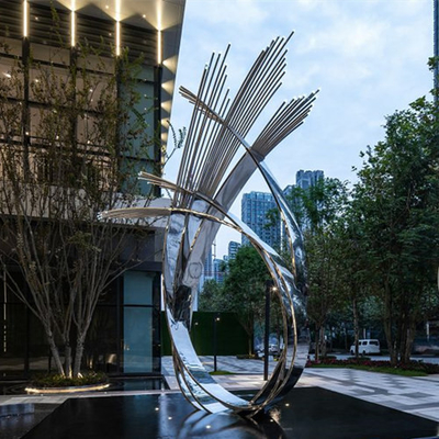 Openbaar Art Stainless Steel Sculptures Abstract-Metaal Openlucht voor Tuinornamenten